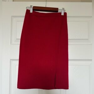 Armani Red Pencil Skirt